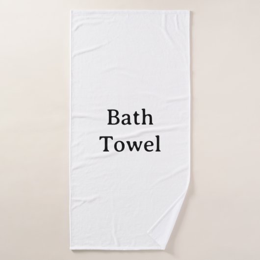 Maak uw eigen eenvoudige aangepaste 76 x 152 cm badhanddoek (Badhanddoek)