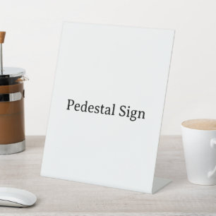 Maak Uw Eigen Eenvoudige Aangepaste 8" X 10" Plast Reclamebord Met Voetstuk