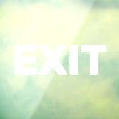 Maak Uw Eigen Eenvoudige Aangepaste Exit Raam Stic Raamsticker (Vel 3)