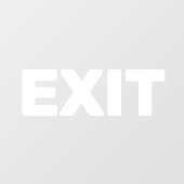 Maak Uw Eigen Eenvoudige Aangepaste Exit Raam Stic Raamsticker (Vel)