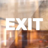 Maak Uw Eigen Eenvoudige Aangepaste Exit Raam Stic Raamsticker (Vel 2)