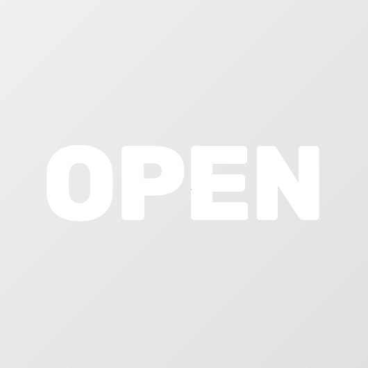 Maak Uw Eigen Eenvoudige Aangepaste Open Raam Foli Raamsticker (Vel)