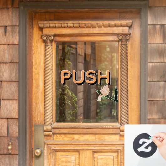 Maak Uw Eigen Eenvoudige Aangepaste Push Raamsticker (Huis Deur)