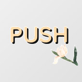 Maak Uw Eigen Eenvoudige Aangepaste Push Raamsticker (Vel)