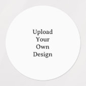 Maak uw eigen eenvoudige aangepaste ronde waterdic labels (Design 1)