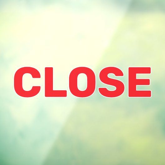 Maak Uw Eigen Eenvoudige Aangepaste Sluit Venster  Raamsticker (Vel 3)