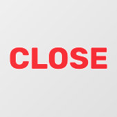 Maak Uw Eigen Eenvoudige Aangepaste Sluit Venster  Raamsticker (Vel)