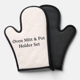 Maak Uw Eigen Eenvoudige Aangepaste Zwarte Silicon Ovenwant