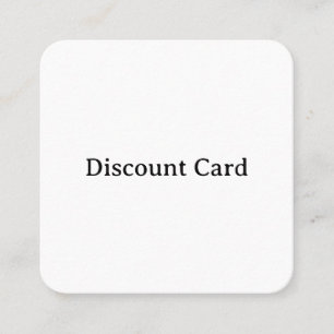 Maak Uw Eigen Eenvoudige Afgeronde  2.5" x 2.5" Kortingskaartje