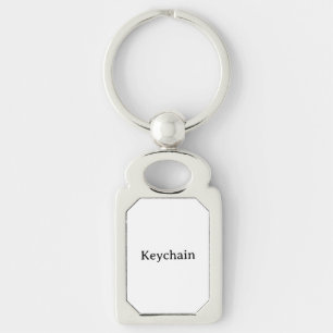 Maak Uw Eigen Eenvoudige Rechthoek 1.8"x1.1" Metaa Sleutelhanger