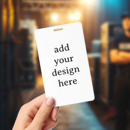 Maak Uw Eigen Eenvoudige Verticale 3"x5" PVC Kunst Badge