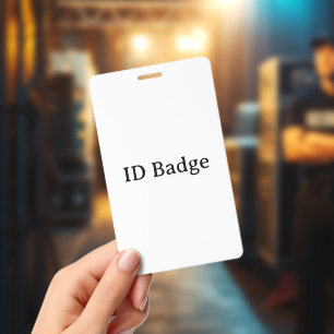 Maak Uw Eigen Eenvoudige Verticale 3"x5" PVC Kunst Badge