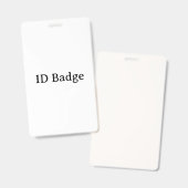 Maak Uw Eigen Eenvoudige Verticale 3"x5" PVC Kunst Badge (Voor- en achterkant)