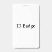 Maak Uw Eigen Eenvoudige Verticale 3"x5" PVC Kunst Badge (Voorzijde)