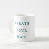 Maak uw eigen eigen eigen, op maat gemaakte koffiemok (Voorkant links)