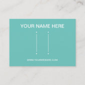 Maak uw eigen eigen maatjewelenhaarklem en oormerk visitekaartje (Voorkant)