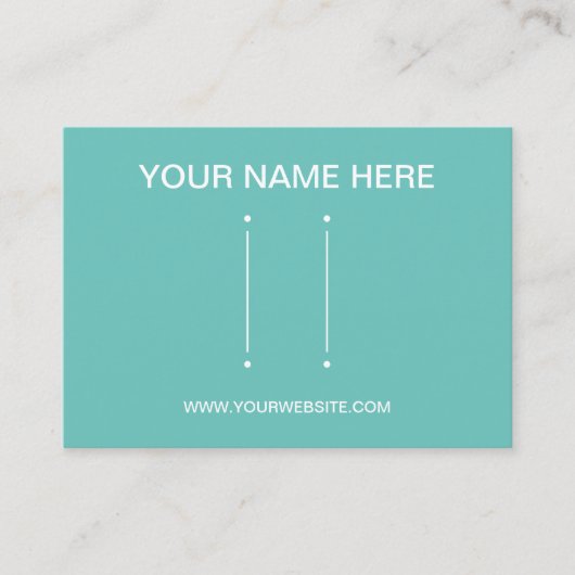 Maak uw eigen eigen maatjewelenhaarklem en oormerk visitekaartje (Voorkant)