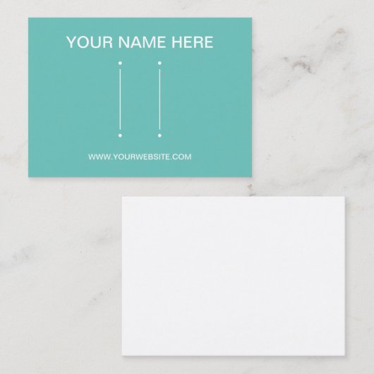 Maak uw eigen eigen maatjewelenhaarklem en oormerk visitekaartje (Voorkant / Achterkant)