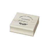 Maak uw eigen elegante aangepaste naam bibliotheek rubberstempel (Stempel)
