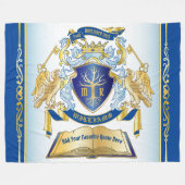 Maak uw eigen embleekboomstructuurcode gekweekt go fleece deken (Voorkant (Horizontaal))