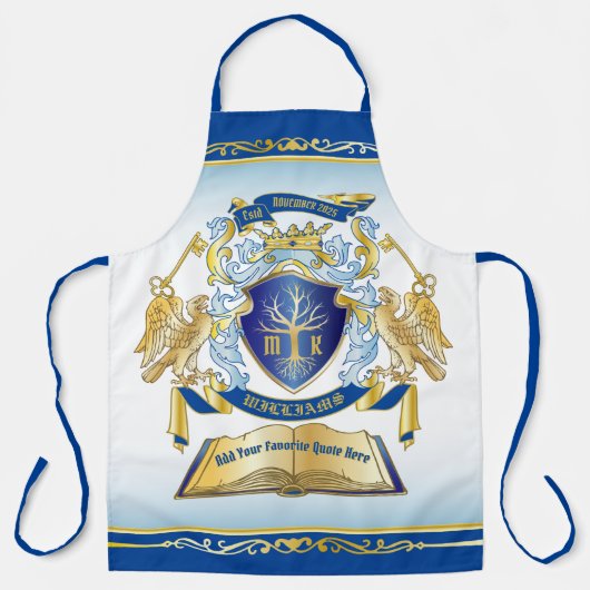 Maak uw eigen embleekboomstructuurcode gekweekt go schort (Voorkant)