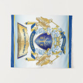 Maak uw eigen embleekboomstructuurcode gekweekt go wandkleed (Voorkant (horizontaal))