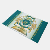 Maak uw eigen embleke boomstructuurcode gekroonde deurmat (Schuin)