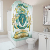 Maak uw eigen embleke boomstructuurcode gekroonde douchegordijn (In situ)