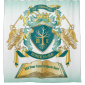 Maak uw eigen embleke boomstructuurcode gekroonde douchegordijn (Voorkant)