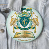 Maak uw eigen embleke boomstructuurcode gekroonde  ronde button 6,0 cm (In situ)