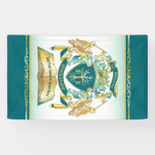 Maak uw eigen embleke boomstructuurcode gekroonde  spandoek (Horizontaal)