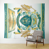 Maak uw eigen embleke boomstructuurcode gekroonde wandkleed (In Situ (horizontaal))