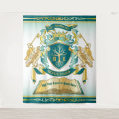 Maak uw eigen embleke boomstructuurcode gekroonde wandkleed (Voorkant)