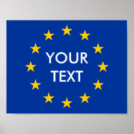 Maak uw eigen EU-vlag posters
