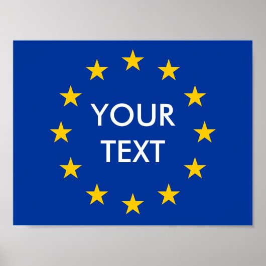 Maak uw eigen EU-vlag posters (Voorkant)