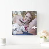 Maak uw eigen familieklok vierkante klok (Huis)