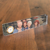 Maak uw eigen familiemomenten, bureau-naamplaat naambordje (Zijkant)