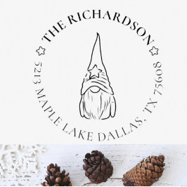 Maak uw eigen Feestdagen kerstretouradres Zelfinktende Stempel