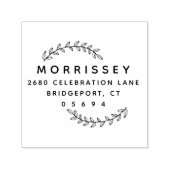 Maak uw eigen | Foliage Modern Retouradres Zelfinktende Stempel (Design)