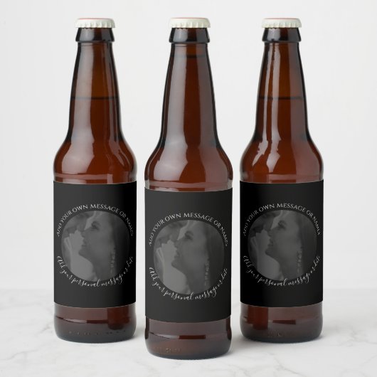 Maak Uw Eigen Foto Bierfles Huwelijkslabel  Bier Etiket (Flessen)