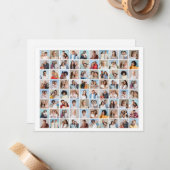 Maak Uw Eigen Foto Collage met 80 Foto's Notitiekaartje (Voorkant / Achterkant in situ)