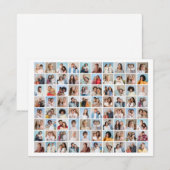 Maak Uw Eigen Foto Collage met 80 Foto's Notitiekaartje (Voorkant / Achterkant)