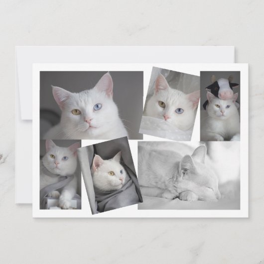 Maak uw eigen foto Collage Persoonlijke Kaart (Voorkant)