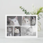 Maak uw eigen foto Collage Persoonlijke Kaart (Staand voorkant)