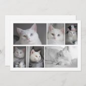 Maak uw eigen foto Collage Persoonlijke Kaart (Voorkant / Achterkant)