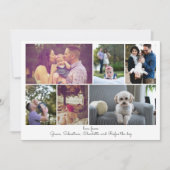 Maak uw eigen foto Collage Persoonlijke Kaart (Voorkant)