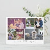 Maak uw eigen foto Collage Persoonlijke Kaart (Staand voorkant)