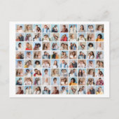 Maak Uw Eigen Foto Collage van 80 Foto's Bewerkbar Briefkaart (Voorkant)