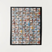 Maak Uw Eigen Foto Collage van 80 Foto's Bewerkbar Wandkleed (Voorkant)