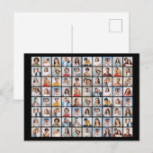 Maak Uw Eigen Foto Collage van 80 Foto's Briefkaart (Voorkant / Achterkant)